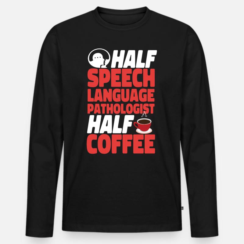 Speech Therapist Therapy Assistant - Männer Premium Bio Langarmshirt - Schwarz