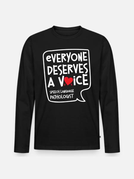 Speech Therapist Therapy Assistant - Männer Premium Bio Langarmshirt - Schwarz
