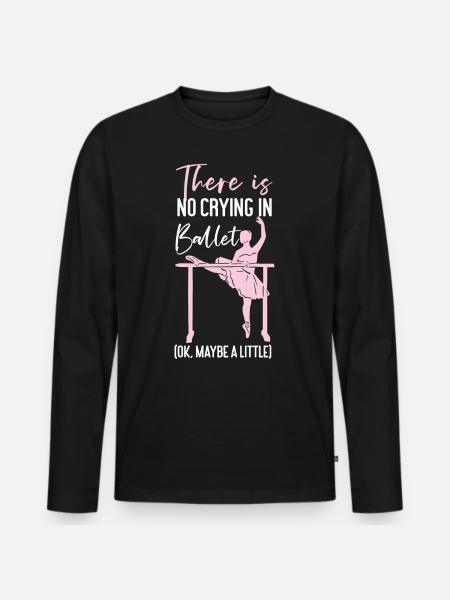 Ballet Danseuse Danse Ballerine - T-shirt manches longues Premium bio Homme - noir