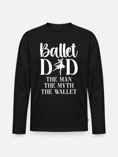 Ballet Danseuse Danse Ballerine - T-shirt manches longues Premium bio Homme - noir