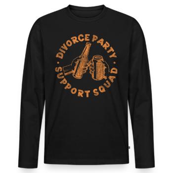 Happy Divorce Party Divorce Party - Männer Premium Bio Langarmshirt - Schwarz - Vorne - Nico (187cm)