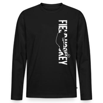Field Hockey Field Hockey - Men's Premium Organic Long Sleeve Shirt - black - Front - Nico (187cm)