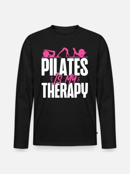 Pilates Instructor Teacher Pilates - Männer Premium Bio Langarmshirt - Schwarz