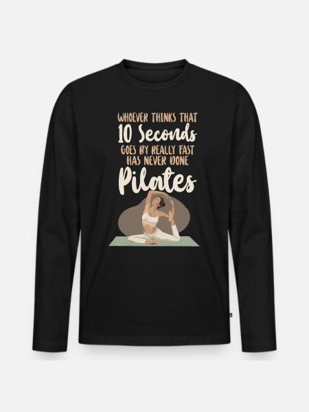 Pilates Instructor Teacher Whoever - Men's Premium Organic Long Sleeve Shirt - black