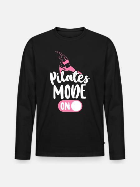 Pilates Instructor Teacher Pilates - Men's Premium Organic Long Sleeve Shirt - black
