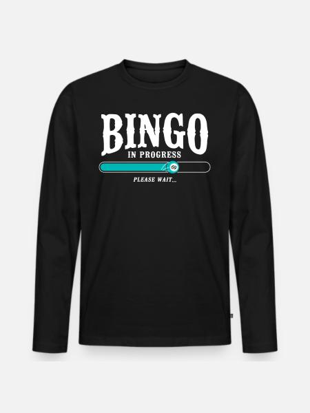Bingo Player Bingo In Progress - Men's Premium Organic Long Sleeve Shirt - black