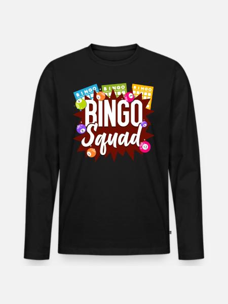 Bingo Player Bingo Squad - Men's Premium Organic Long Sleeve Shirt - black