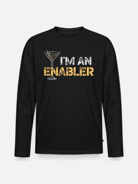 Bartender Mixologist I'm An - Männer Premium Bio Langarmshirt - Schwarz