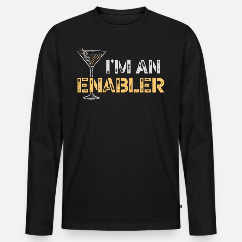 Bartender Mixologist I'm An - Männer Premium Bio Langarmshirt - Schwarz