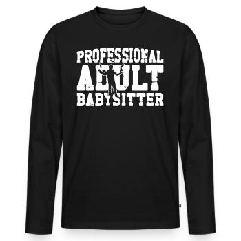 Bartender Mixologist Professional - Men's Premium Organic Long Sleeve Shirt - black - Front - Nico (187cm)