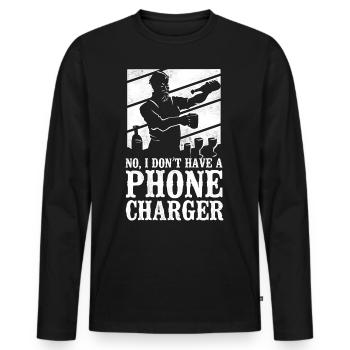 Bartender Mixologist No, I Don't - Männer Premium Bio Langarmshirt - Schwarz - Vorne - Nico (187cm)