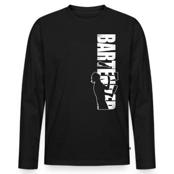 Bartender Mixologist Bartender - Men's Premium Organic Long Sleeve Shirt - black - Front - Nico (187cm)