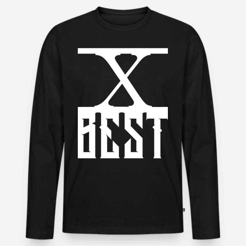 Best - Männer Premium Bio Langarmshirt - Schwarz