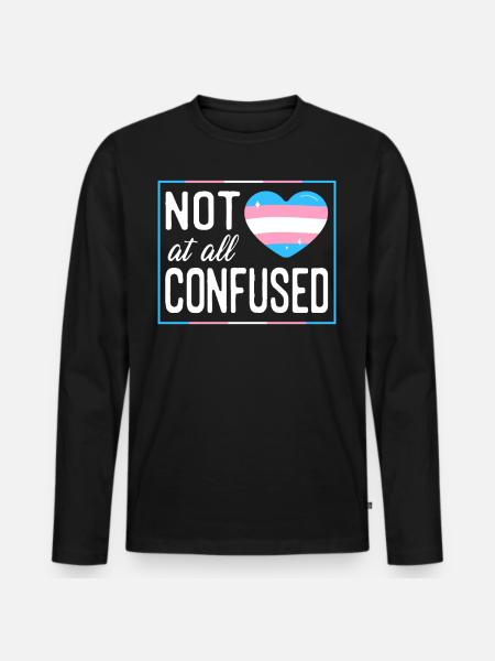 Fierté LGBT transgenre - T-shirt manches longues Premium bio Homme - noir