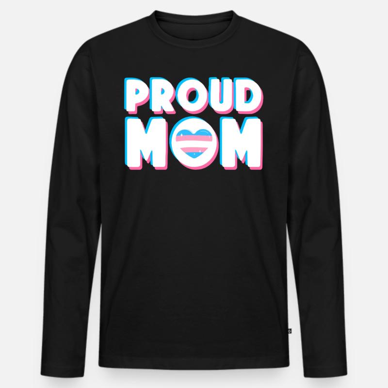 Transgender Trans LGBT Pride - Männer Premium Bio Langarmshirt - Schwarz