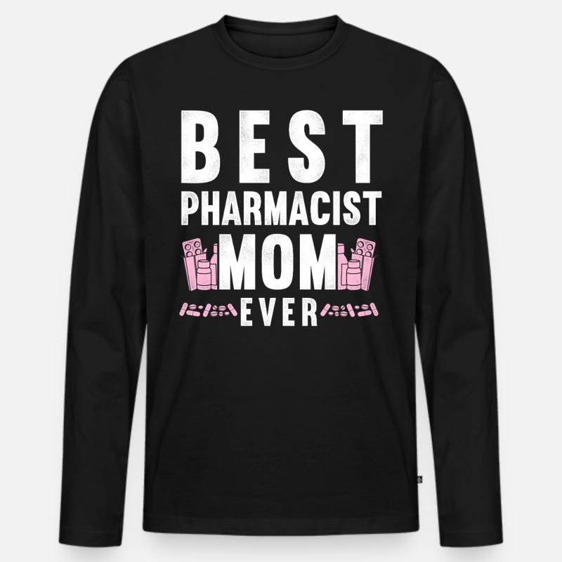 Pharmacy Tech Technician - Männer Premium Bio Langarmshirt - Schwarz
