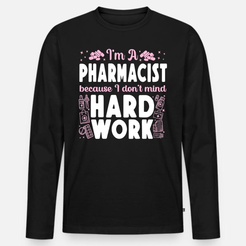 Pharmacy Tech Technician - Männer Premium Bio Langarmshirt - Schwarz