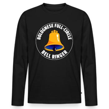 Bolognese Full-Circle Glockenläuter Hobby - Männer Premium Bio Langarmshirt - Schwarz - Vorne - Nico (187cm)