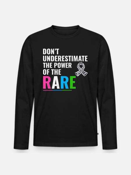 Rare Disease Awareness - Men's Premium Organic Long Sleeve Shirt - black
