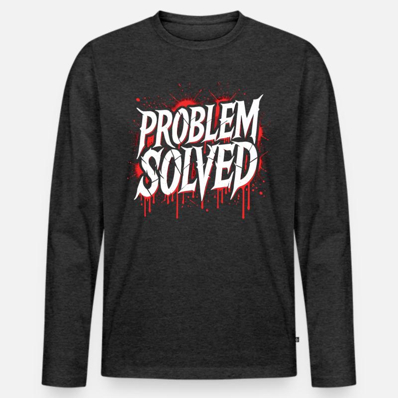 Problem Gelöst - Problem Solved Männer Premium Bio Langarmshirt