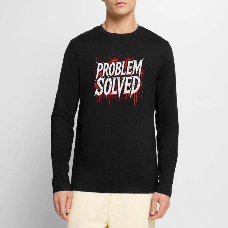 Problem Gelöst - Problem Solved Men's Premium Organic Long Sleeve Shirt