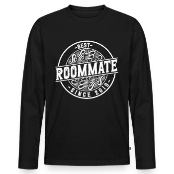 Best roommate since 2019 love your roomates - Men's Premium Organic Long Sleeve Shirt - black - Front - Nico (187cm)