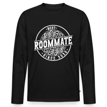 Best roommate since 2020 love your roomates - Men's Premium Organic Long Sleeve Shirt - black - Front - Nico (187cm)