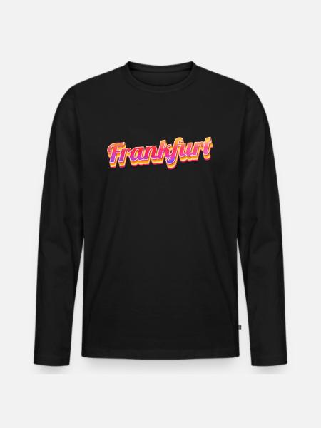 Francfort Francfort - T-shirt manches longues Premium bio Homme - noir