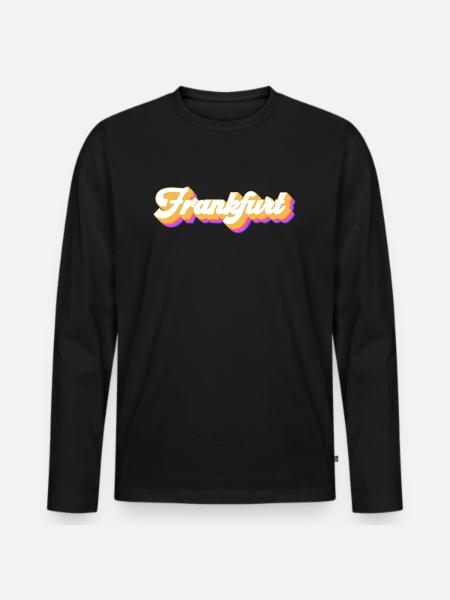 Francfort Francfort - T-shirt manches longues Premium bio Homme - noir