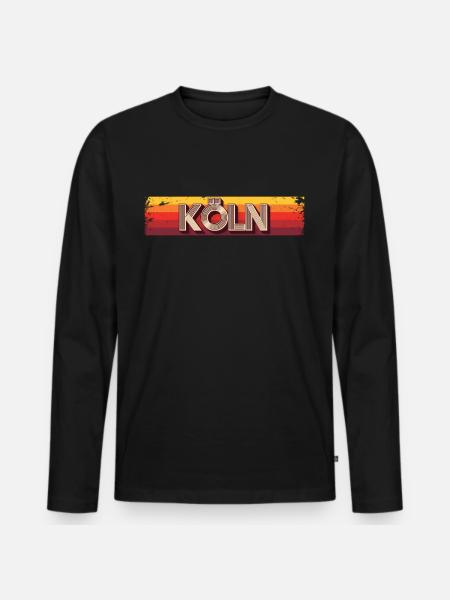 Cologne Cologne - Men's Premium Organic Long Sleeve Shirt - black