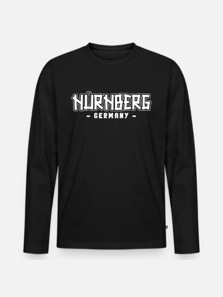 Nuremberg, Nuremberg, Nuremberg - T-shirt manches longues Premium bio Homme - noir