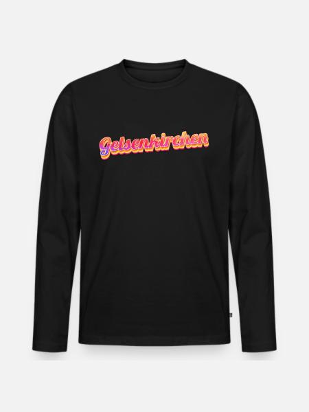 Gelsenkirchenerin Gelsenkirchener Gelsenkirchen - Men's Premium Organic Long Sleeve Shirt - black