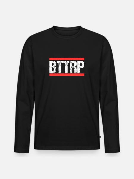 Bottroperin Bottroper Bottrop - Männer Premium Bio Langarmshirt - Schwarz