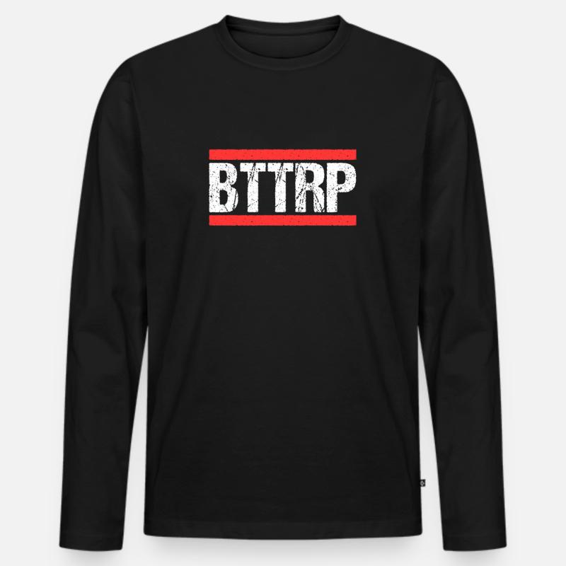 Bottroperin Bottroper Bottrop - Männer Premium Bio Langarmshirt - Schwarz
