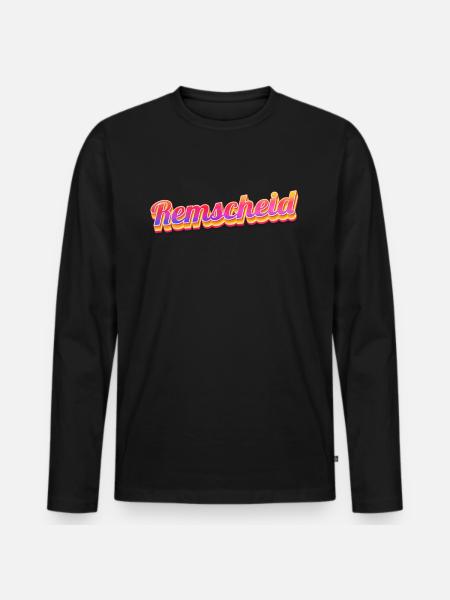 Remscheiderin Remscheider Remscheid - Men's Premium Organic Long Sleeve Shirt - black