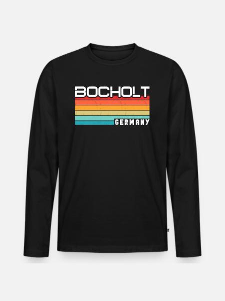 Bocholterin Bocholter Bocholt - Men's Premium Organic Long Sleeve Shirt - black