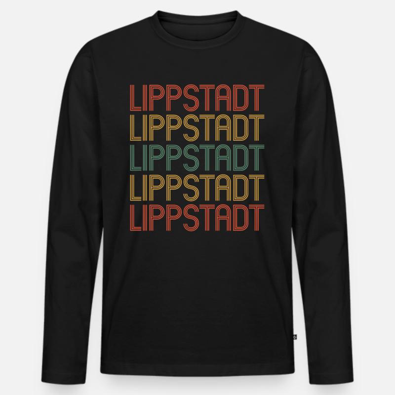 Lippstädterin Lippstädter Lippstadt - Männer Premium Bio Langarmshirt - Schwarz