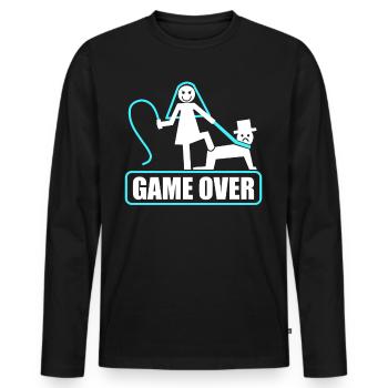 Bachelor party rumbling bachelor party - Men's Premium Organic Long Sleeve Shirt - black - Front - Nico (187cm)