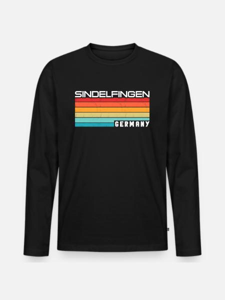Sindelfingenerin Sindelfingener Sindelfingen - Men's Premium Organic Long Sleeve Shirt - black