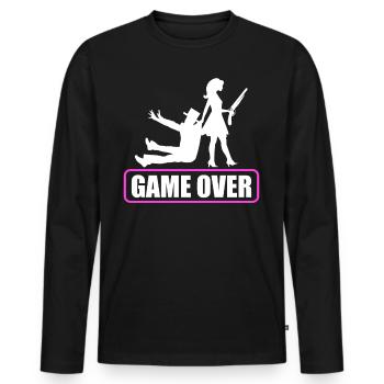 Bachelor party rumbling bachelor party - Men's Premium Organic Long Sleeve Shirt - black - Front - Nico (187cm)