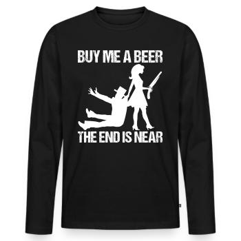 Bachelor party rumbling bachelor party - Men's Premium Organic Long Sleeve Shirt - black - Front - Nico (187cm)