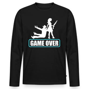 Bachelor party rumbling bachelor party - Men's Premium Organic Long Sleeve Shirt - black - Front - Nico (187cm)