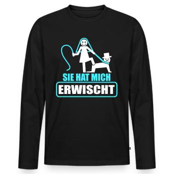 Junggesellenabschied Polterabend JGA Männer - Männer Premium Bio Langarmshirt - Schwarz - Vorne - Nico (187cm)