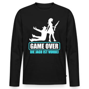 Junggesellenabschied Polterabend JGA Männer - Männer Premium Bio Langarmshirt - Schwarz - Vorne - Nico (187cm)