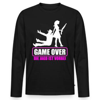 Junggesellenabschied Polterabend JGA Männer - Männer Premium Bio Langarmshirt - Schwarz - Vorne - Nico (187cm)