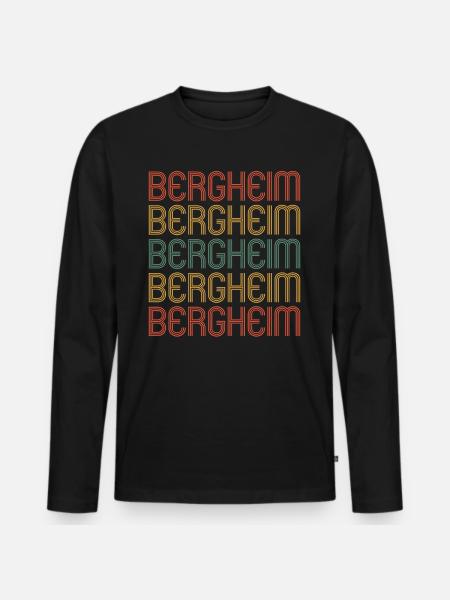 Bergheimerin Bergheimer Bergheim - Men's Premium Organic Long Sleeve Shirt - black