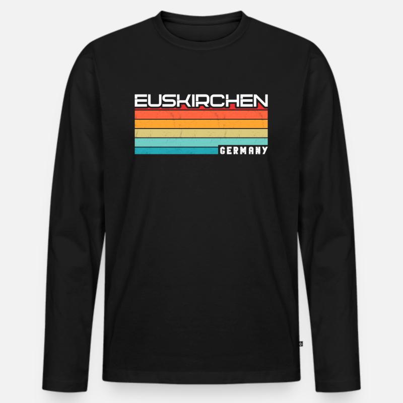Euskirchenerin Euskirchener Euskirchen - Men's Premium Organic Long Sleeve Shirt - black