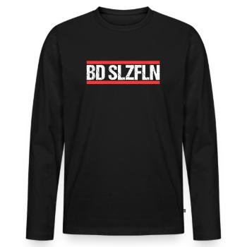 Bad Salzuflenerin Bad Salzuflener Bad Salzuflen - Men's Premium Organic Long Sleeve Shirt - black - Front - Nico (187cm)