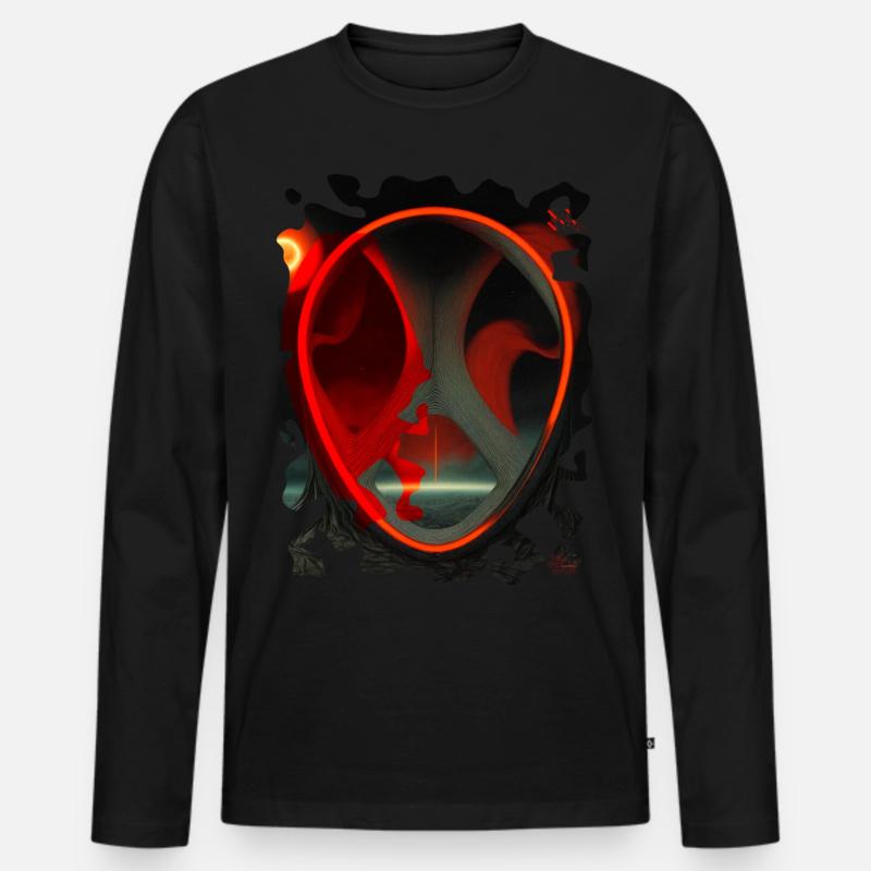 Oval E Men's Premium Organic Long Sleeve Shirt