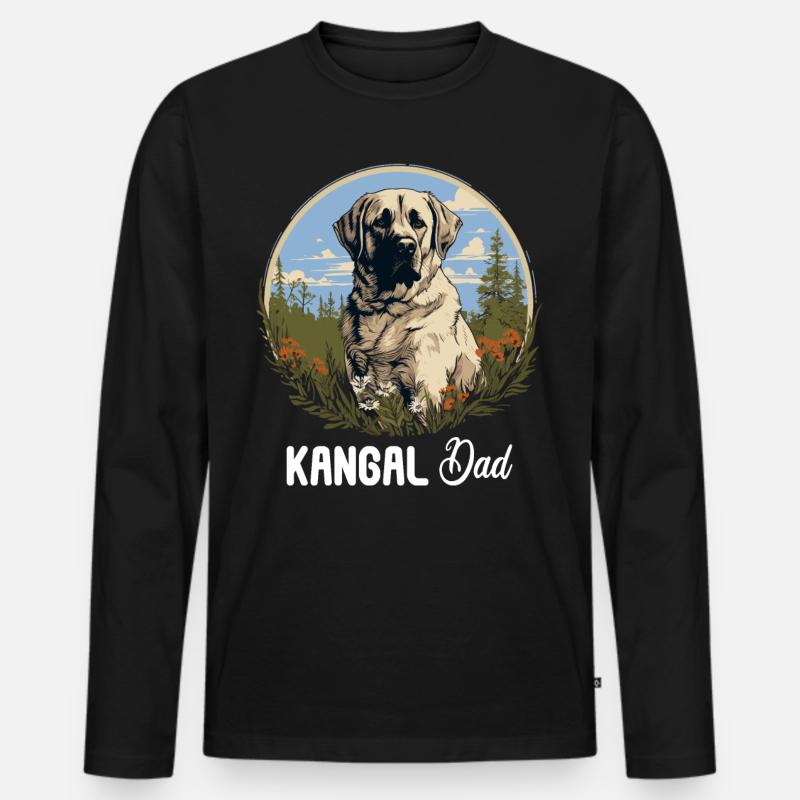 Kangal - Männer Premium Bio Langarmshirt - Schwarz